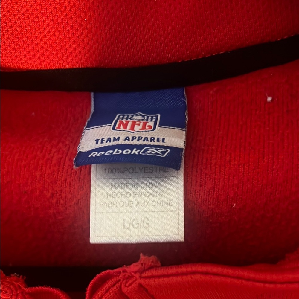 NFL Reebok Red Pullover - Picture 2 of 6